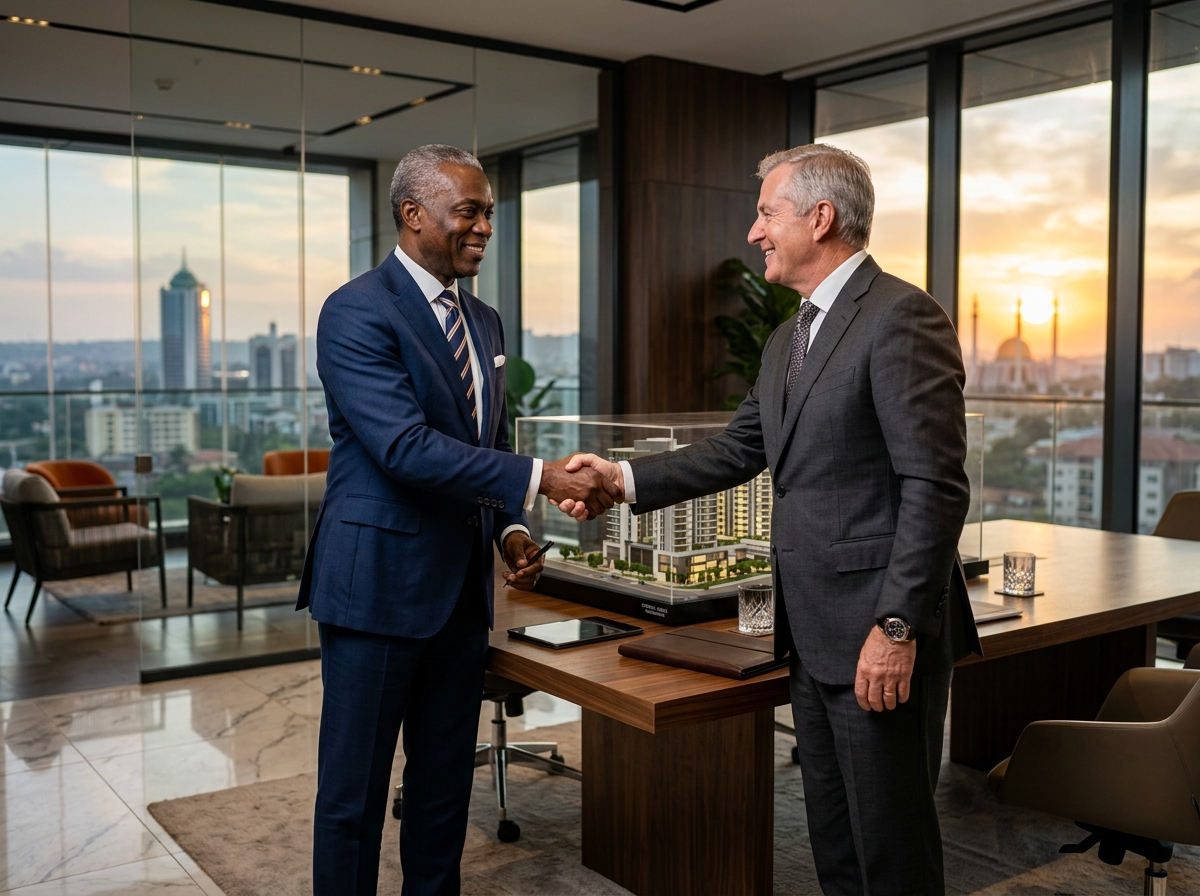 Mokash Urban Corporate Executive Handshake